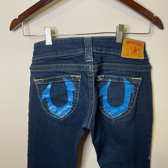 True Religion Dark Wash Flare Jeans - Picture 7 of 9